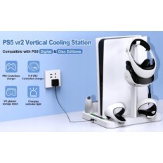 5 Σε 1 Σταθείτε για την κονσόλα PSVR 2 PS5 με το σταθμό φόρτισης Cooler Hasdera