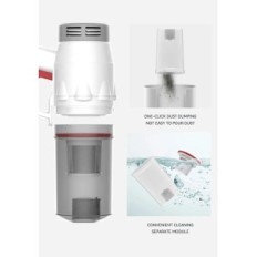 Bezdrátový bezdrátový prach Cancel Cancella BW520 2200 mAH, 7-12 kPa, / 120W po návratu