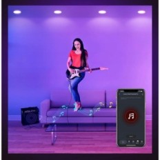 Taklampa Set 4 st Dimbar LED Vit strålkastare 12 i lumary