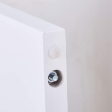 Ensemble de 2 tables latérales Goldfan, 55x48x40 cm, blanc