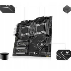 Scheda madre Shangzhaoyuan X99 E-ATX, 8 * DDR4 ECC, 2 * GB LAN, server