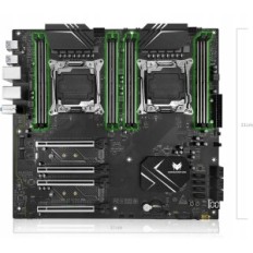 Motherboard Shangzhaoyuan X99 E-ATX, 8 * DDR4 ECC, 2 * GB LAN, Servidor