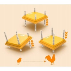 Ogrzewacz dla piskląt Longzhuo FG-25 AC220, 10 x 25 cm, do 55 °C