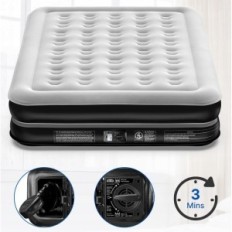 Selvstendig seng Abefina AF-A06, 203x152x41cm, innebygd pumpe