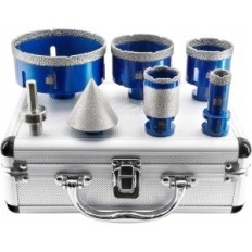 Conjunto de brocas de diamante para brschnitt telhas kit11, 20/35 / 100mm usado