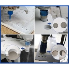 Sada diamantových vrtáků pro brschnitt dlaždice Kit11, 20/35 / 100mm použitý