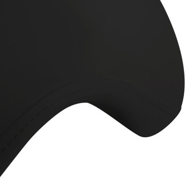 Taburete cosmético 6001 negro — detalle del asiento
