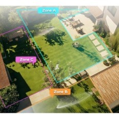 Contrôleur d'irrigation DIIVOO HCT-378 3 zones et minuterie Automatique IPX5