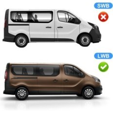 Et sæt 8 udskiftelige Sookoda Sookod-dæksler til Renault Trafic (LWB 2001-2014)