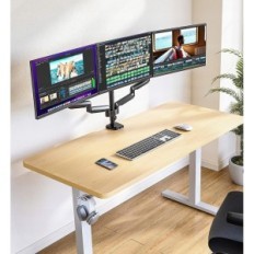 Ergear EGTS5B darbvirsmas monitora turētājs līdz 3 ekrāniem no 13 līdz 27 '' līdz 8 kg
