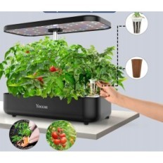 YOOCAA IGS-20 12, 40x18x8.5cm plant growing system, up to 19.4 inches, black