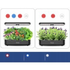 YOOCAA IGS-20 12, 40x18x8.5cm Plants voksende system, opptil 19,4 tommer, svart