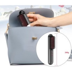 Pettine di raddrizzamento dei capelli JMFONE S112, USB-C, 2600mAh, Nero