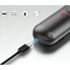 JMFONE S112 HAIR RASTING COMB, USB-C, 2600MAH, SVART