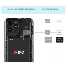Nutitelefon xgady S21, 5,5 '', 1GB + 16GB, Android, Dual Sim, 2500 mAh, 5MPX + 5MPX
