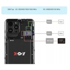 Smartphone Xgady S21, 5,5 '', 1 GB + 16GB, Android, Dual Sim, 2500 mAh, 5mpx + 5mpx