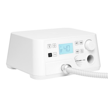 Saeyang Marathon Cyclone-Vac Επαγγελματική Τροχός Ποδιατρικής με Απορροφητή Σκόνης — προβολή από μπροστά