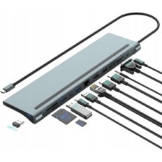 Docking Station USB-C 2хHDMI 4K voor laptops MacBook Lenovo Asus