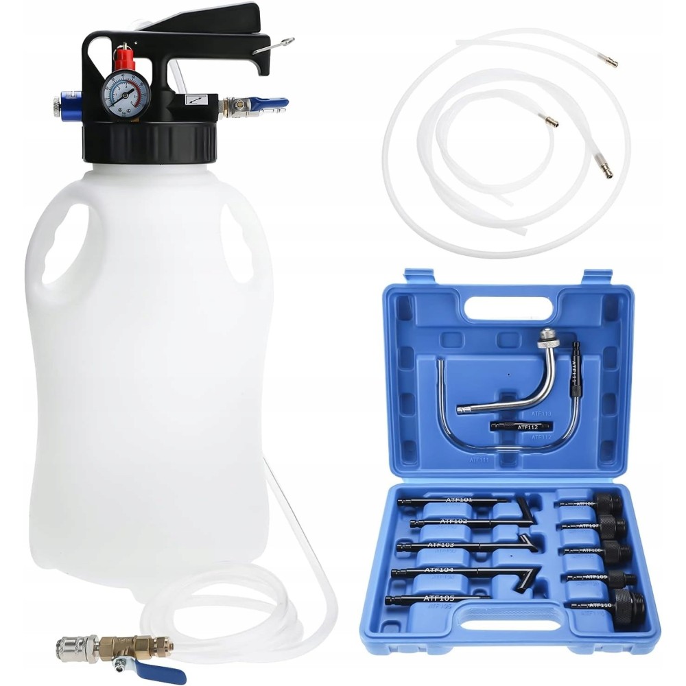 FreeTeec 10L Oil Extractor med 14 ATF-adaptere som brukes