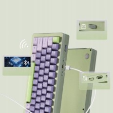 Mechanical Wireless Keyboard Yunzii AL71, BT5.0 2.4 GHz / USB-C, RGB