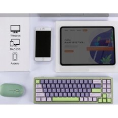 Mekanisk trådløst tastatur Yunzii AL71, BT5,0 2,4 GHz / USB-C, RGB