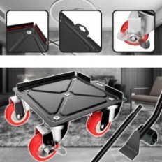 Carrelli per mobili Qenovo Gunlun, 5 ruote, rotazione a 360 °, con freno utilizzato