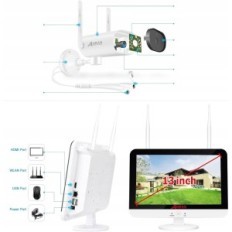 Angran K04W6732, 5MPX monitoring kamere set, detektor pokreta, 1 tb pogon