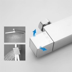 Yoozena 1611 shower system, with thermostat, 70x40x7 cm, chrome used