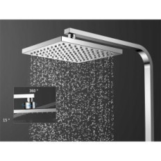Yoozena 1611 shower system, with thermostat, 70x40x7 cm, chrome used