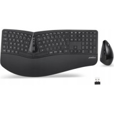 Wireless Perixx Periduo-605 Clavier et souris, azerty, noir