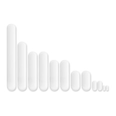 Magnetmagnetischer Labor-PTFE-Set von 12 PCs.