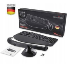 Belaidis perixx periduo-605 klaviatūra ir pelė, azerty, juoda