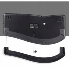 Sem fio Perixx periduo-605 teclado e mouse, Azerty, preto