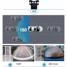 ATOTO AC-HD03LR 720P 180 ° Kaamera tagurdamine, noktaadi ja veetoe