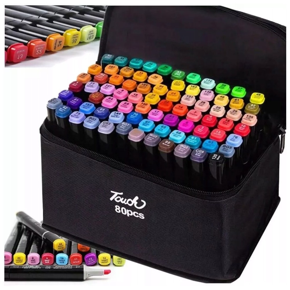 Segnacciatori alcolici Toccare Set a due lati 80pcs + Borsa