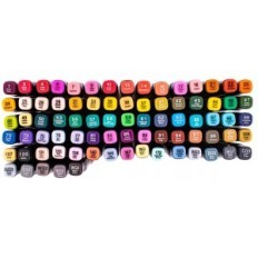 Marcadores alcohólicos Toque Set de doble cara 80pcs + bolsa