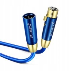 Nuosiya XLR 1M Kabel, 3-Pin-XLR-Kabeladapter "Męski-weibliches", 10-tlg.