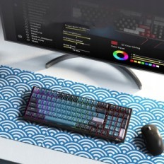 Clavier mécanique Royal Kudge RK98, 2.4G / BT5.1 / USB-C, RVB, 3750 MAH