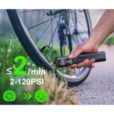 Bomba portátil WOWIND BP188, Presta, Schrader, Dunlop, 120PSI