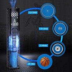 Pompa portatile BP188 Wowind BP188, Presta, Schrader, Dunlop, 120psi