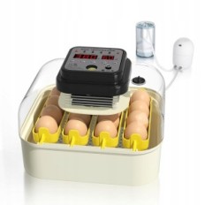 Incubator voor HETHYA-eieren, temperatuur- en vochtigheidsregeling, voor 16 eieren