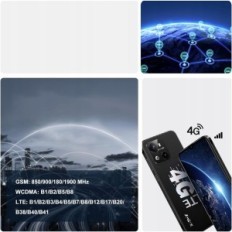 Smartphone Xgady X18, 4000 Mag, 6,3 '', 2/16 GB, Dual Sim, 8 + 5mp, svart