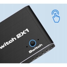 Switch KVM TENDAK DAV-072-BK, 4xUSB 2.0, 8K @ 60Hz, 4K @ 120Hz, 100W PD