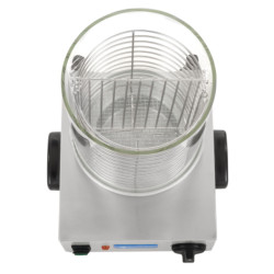 Glass cylinder for hot dog heater Royal Catering