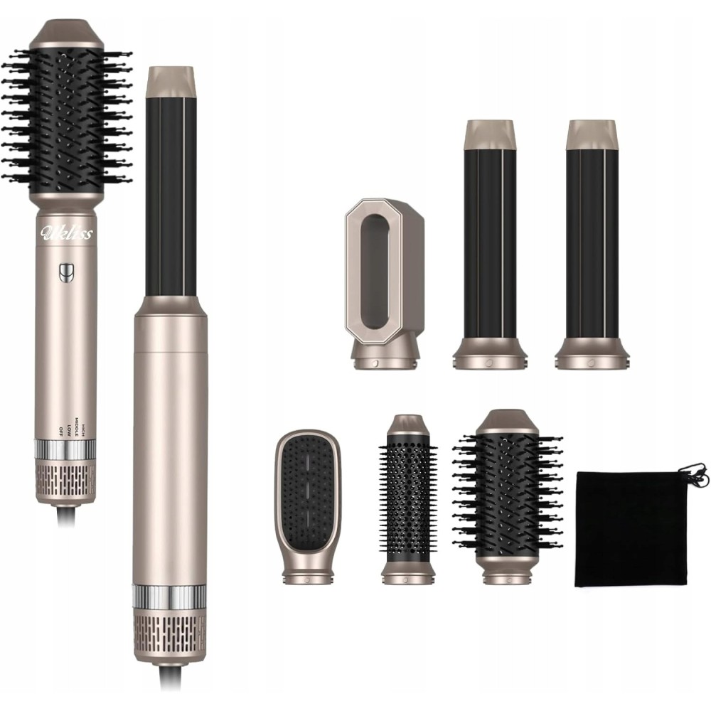Hair Stylistor Kojiss Airstyler 1000W, 6W 1, Golden