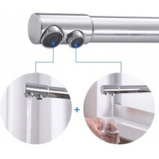 Kokonos virtuvės maišytuvas su vandens filtru, 1/2 colio, žalvario, chromo