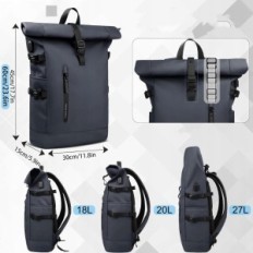 HK 8448 27L Batoh pre 15,6 'Laptop s USB port, tmavo modrá, l