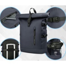 HK 8448 27L Rucksack für einen 15,6'-Laptop mit einem USB-Anschluss, dunkelblau, l