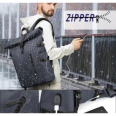 HK 8448 27L backpack for a 15.6 'laptop with a USB port, dark blue, L