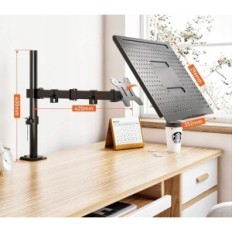 Poignée RBMDM00LT Redbat sur un ordinateur portable jusqu'à 17 pouces, sur moniteur 13-32 pouces